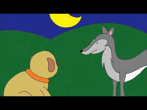 FÁBRICA DE MUNDOS FANTÁSTICOS (FÁBULAS DE ESOPO-EL LOBO Y EL PERRO)