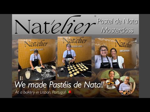 Taking a Patsel de Nata Masterclass at Nat’elier in Lisbon, Portugal 🇵🇹😋🥹💜
