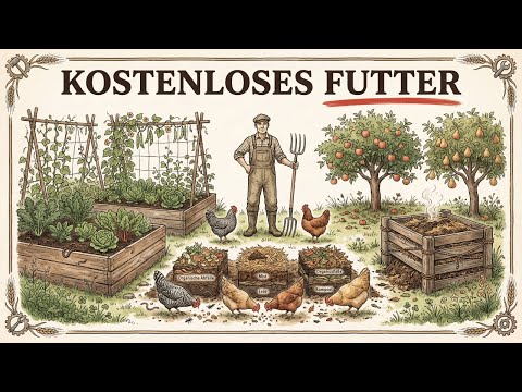 Kostenloses Hühnerfutter das ganze Jahr: Die 3-System-Methode für Selbstversorger