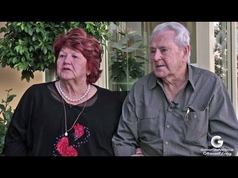 Mavis and Tom Snr Gannon discuss the Gannon Lifestyle Group