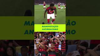E TEVE MANIFESTAÇÃO ANTIRRACISMO EM FLAMENGO X REMO | #shorts | ge.globo