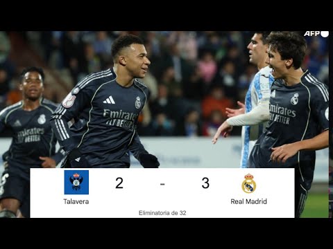 OID Talavera 2-3 Real Madrid: Mbappe brace secures a narrow win for Blancos 😳⚽️🚨
