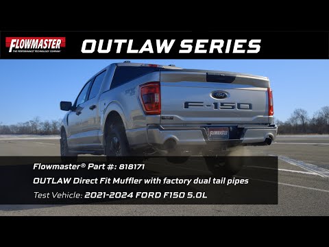 Outlaw Direct-Fit Cat-back Exhaust for 2021-2024 Ford F-150 Trucks (818171) 5.0l