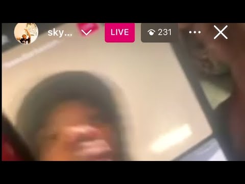 @KPSKYWALKA on his live an caught @BARBARASONTV the rapper @lildudeluciano635 #viralvideo