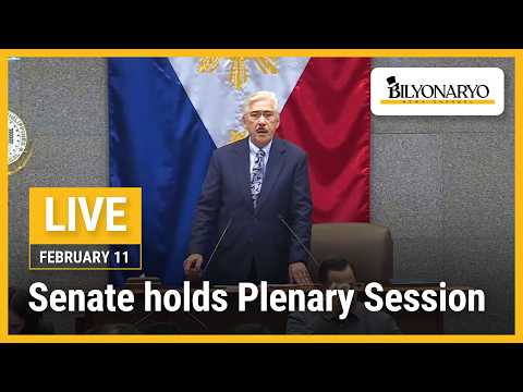 LIVE: Senate holds plenary session | February 11, 2026