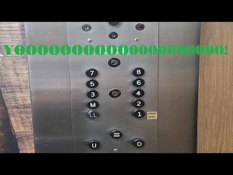 [EL] AMAZING 1961 Otis Black Button Traction Elevators at The Radio Building (High Point, NC)