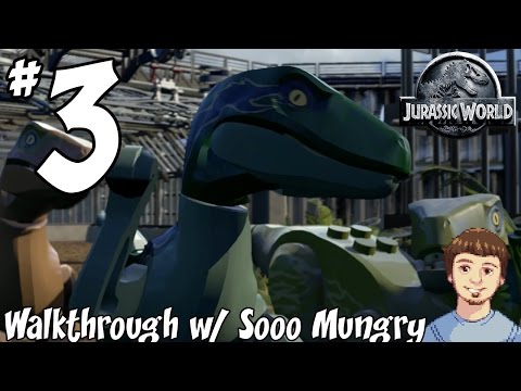 LEGO Jurassic World Walkthrough - PART 3 - I'm a Raptor Named Chris Pratt! (PS4, Xbox One Gameplay)