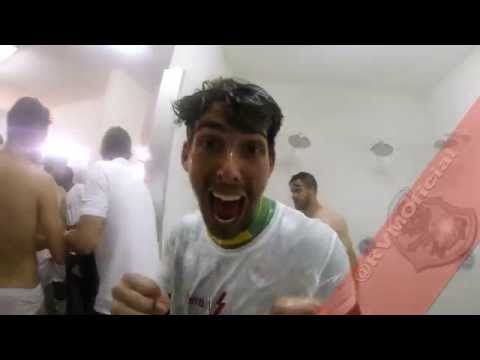 @RVMOficial el Rayo B es de play-off celebración en el vestuario