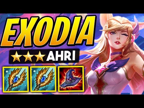⭐⭐⭐ 3 Star Ahri EXODIA BUILD w/ 6 SORCERER | TFT SET 3 | Teamfight Tactics | League of Legends