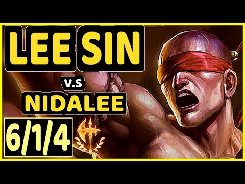 STEFAN (LEE SIN) vs NIDALEE - 6/1/4 KDA JUNGLE GAMEPLAY - EUW Ranked GRANDMASTER