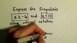 Using Interval Notation to Express Inequalities - Example 1