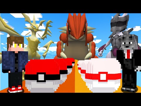 Minecraft - CORRIDA DE LUCKY PIXELMON MEWTWO DE ARMADURA VS ULTRA NECROZMA (Pokémon)
