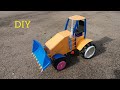 How To Make A JCB Backhoe Loader With Plastic Bottles DIY Wheel Loader At Home
