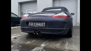 Video: ox Edelstahl Sportauspuff mittig Porsche Boxster Typ 986 2.7