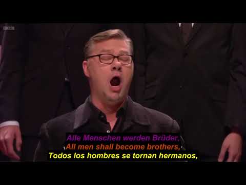 Sinfonía Nº 9 ,Op 125 “Coral” 4 movimiento, Ludwig van Beethoven Germ  Engl  Span  subtitles