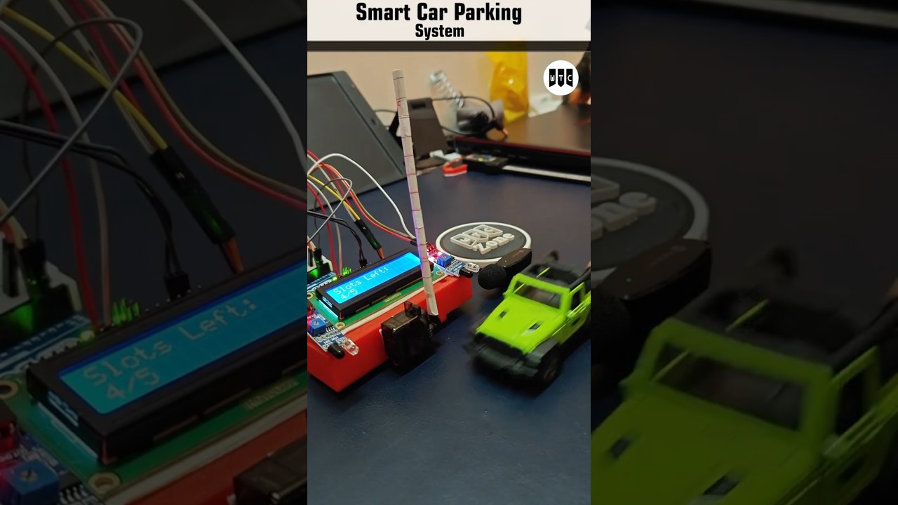 How I made Smart Parking System with IR Sensor & Servo Motor DIY #car  #parking  #diy