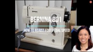 How to Adjust Foot Pedal Sewing Speed of Bernina