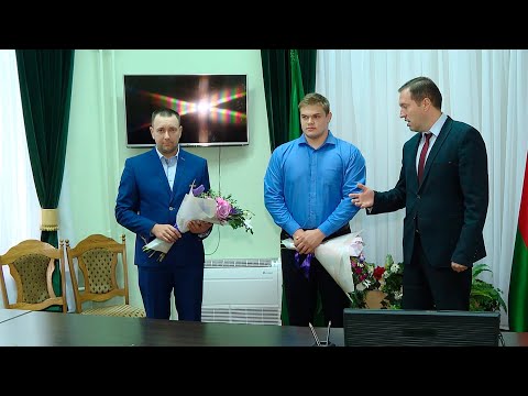 В Гомеле чествовали Евгения Бриги, завоевавшего серебро на чемпионате мира по легкой атлетике видео