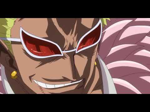 Doflamingo chops off Trafalgar Law's arm Eng Dub