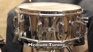 Video thumbnail for Slingerland 14x6.5" TDR Chrome Over Brass Snare (1970's) Demo by Tim Baltes – Drum Digest by Drum Digest