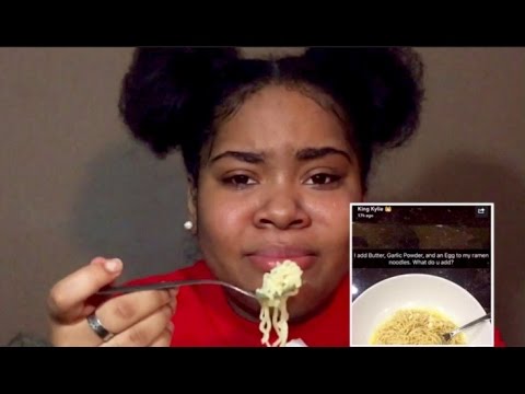 Trying Kylie Jenner's Ramen Recipe.