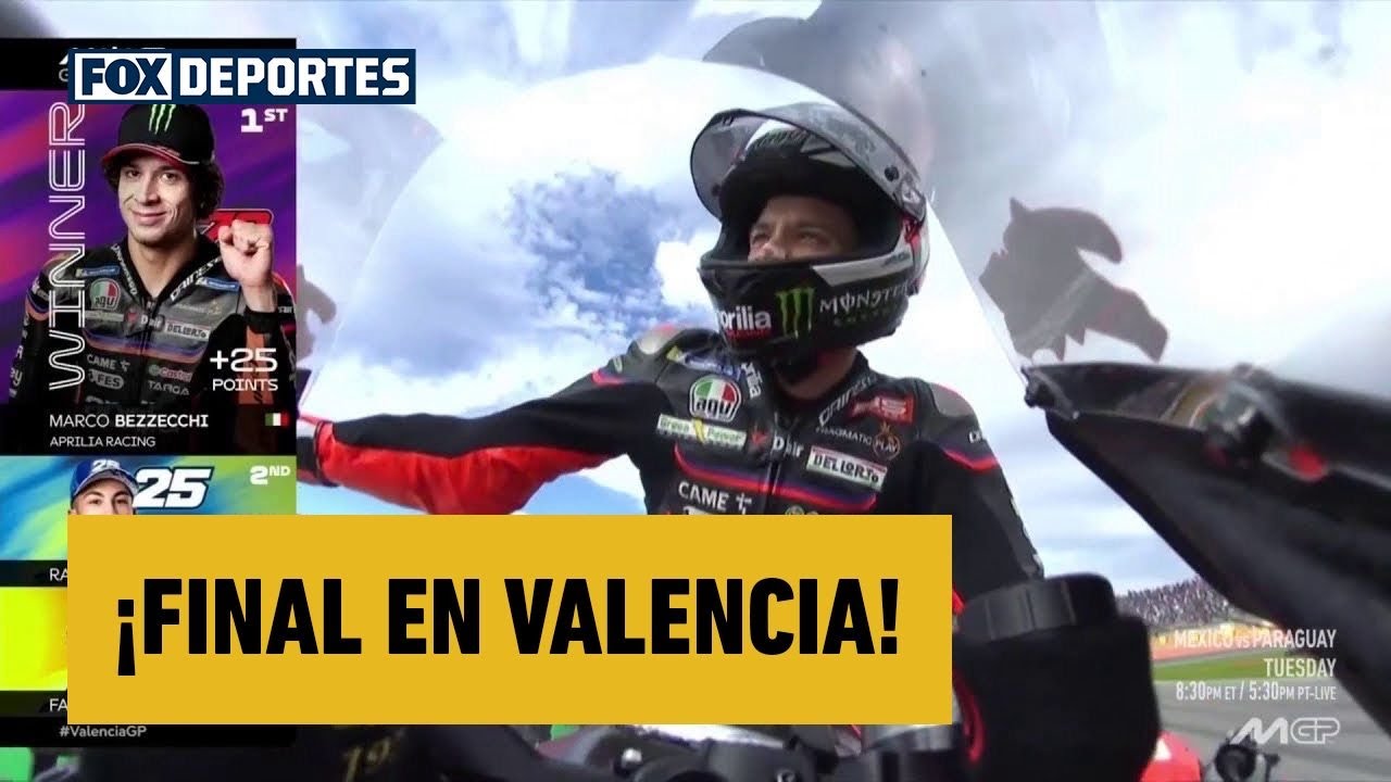 🤩🔥 ¡FINAL EN VALENCIA! Marco Bezzecchi gana la última carrera | Moto GP Valencia 2025