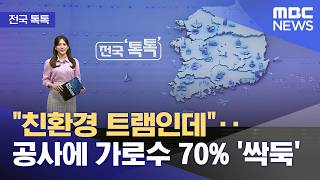 [전국 톡톡] 친환경 트램인데‥공사에 가로수 70% '싹둑' (2026.04.13/뉴스투데이/MBC)