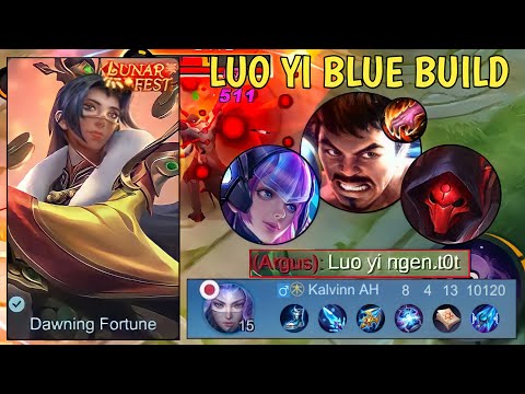 LUO YI BLUE BUILD SLOW & CROWD CONTROL | Luo Yi Top 1 Global 2022 - Mobile Legends