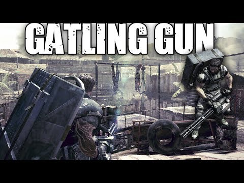 Resident Evil 5 Special Weapons: Gatling Gun (vs All Bosses)