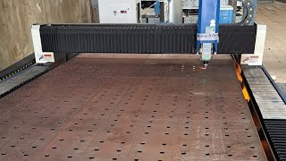 Máy laser 12000w cắt thép 20 mm. #12000w  #cypcut #raytools #12kw