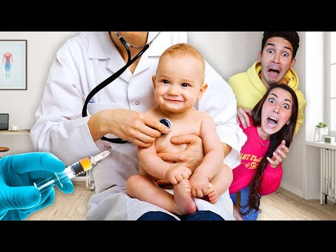 PORTIAMO I NOSTRI FIGLI GEMELLI DAL DOTTORE PER LA PRIMA VOLTA! *siamo genitori per 24 ore*