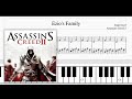 Assassin S Creed 2 Jesper Kyd Ezio S Family Easy Piano Tutorial SHEETS VISUAL