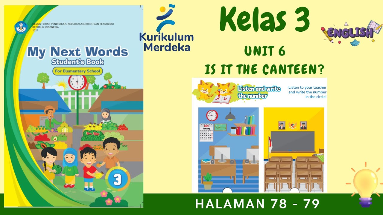 Kurikulum Merdeka Kelas 3 B Inggris Unit 6 | Listen And Write The Number | Halaman 78 - 79