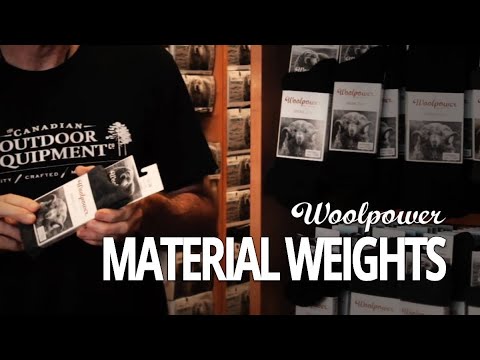 Woolpower Material Weights - 200, 400, 600