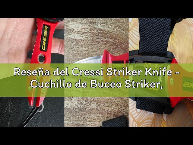Vídeo relacionado con Cressi Striker Knife - Cuchillo de Buceo Striker, Rojo/Negro, 9cm Hoja Doble Filo, Unisex