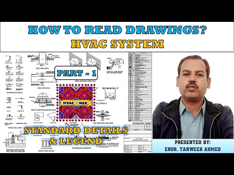 How to read HVAC drawings Part 1 Standard Details Legend in Urdu Hindi