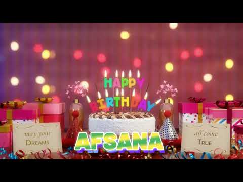 AFSANA Happy Birthday Song with Names 🌟 Happy Birthday to You