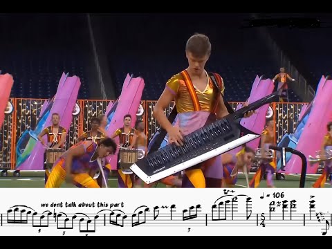 This Keytar solo is an acid trip. (Bluecoats 2022 Transcribed)