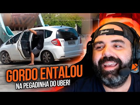PEGADINHA - GORDINHOS PEDINDO UBER - MOTORISTA PIROU! #React