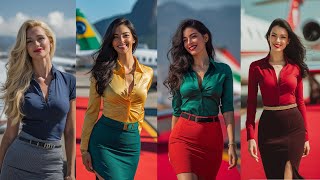 ✈️ The World’s Most Stylish Flight Attendants ✨ International Airline Fashion Showcase - 5