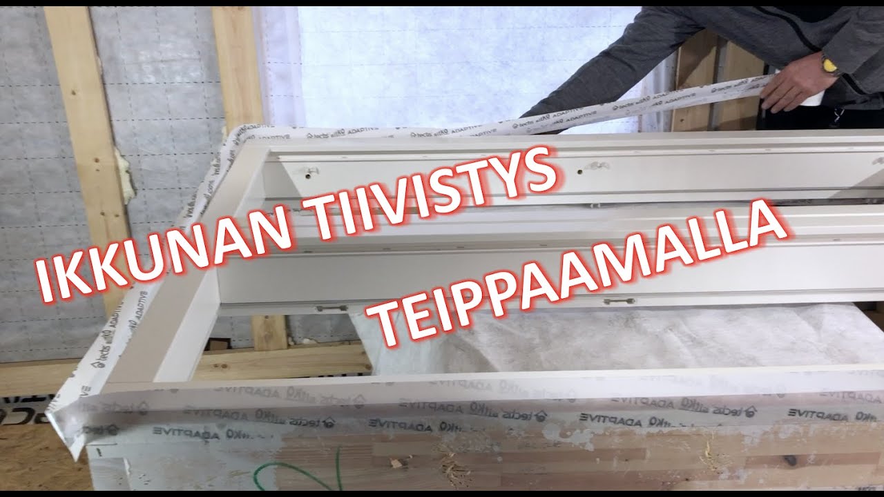 Ikkunan teippaus Sitko Windoor teipillä