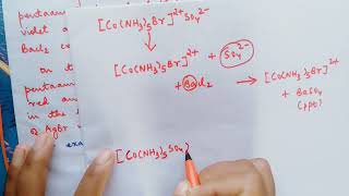 Coordination compounds: Isomerism in coordination compounds: Ionisation isomerism