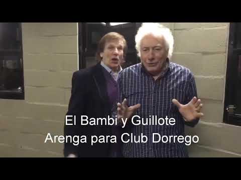 El Bambi y Guillote alientan a Club Dorrego