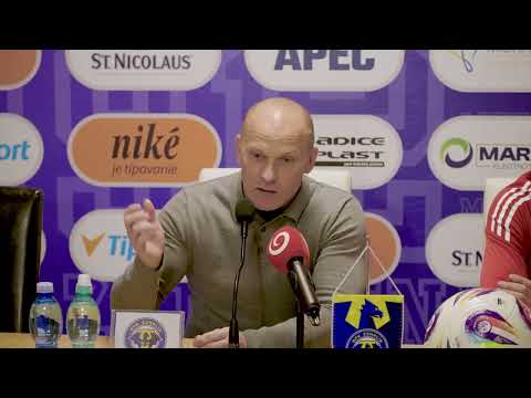 Pozápasová tlačová konferencia po dueli MFK Zemplín Michalovce vs. FK Železiarne Podbrezová