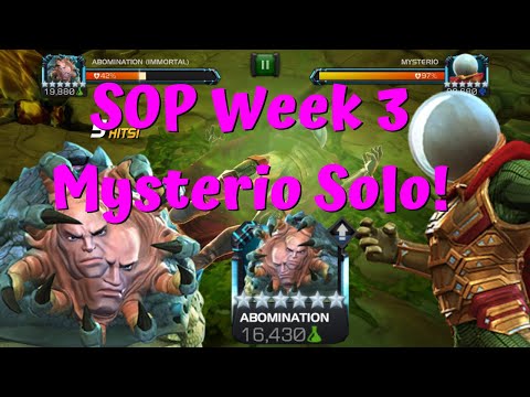 Acid Wash Mysterio Solo! Tips! Summer of Pain Week #3! Immortal Abomb! - Marvel Contest of Champions