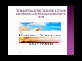 Distance Education Course In B Tech In Electronics And Telecommunication In Delhi 85272271018