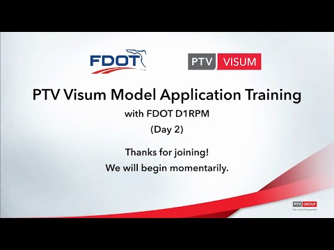 Florida DOT D1 PTV Visum Model Application Training (2 of 2)