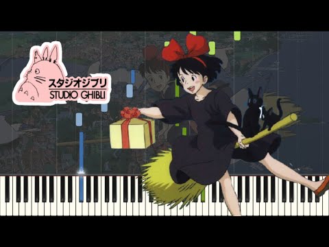 KIKI'S DELIVERY SERVICE - Yasashisa Ni Tsutsumareta Nara | SHEETS + Piano Tutorial (Synthesia)