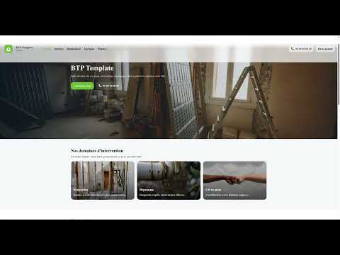 Aperçu vidéo - Template BTP TitouWeb