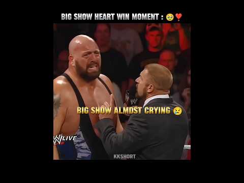 Big Show Heart Win Moment 🥹❣️#wwe #shorts #wweraw #respect #emotional #wrestling #edit #viralvideo